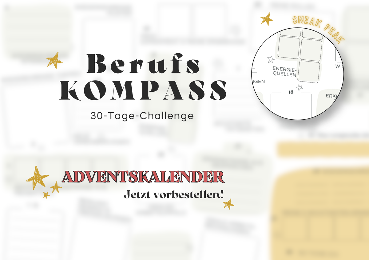 JETZT VORBESTELLEN - Adventskalender: Berufskompass - 30-Tage-Challenge