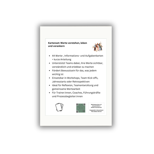 Kartenset: Werte verstehen, leben und verankern