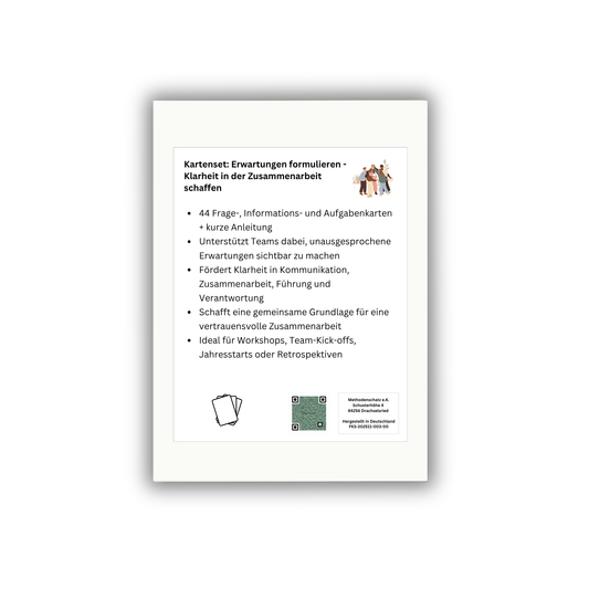 Kartenset: Erwartungen formulieren – Klarheit in der Zusammenarbeit schaffen