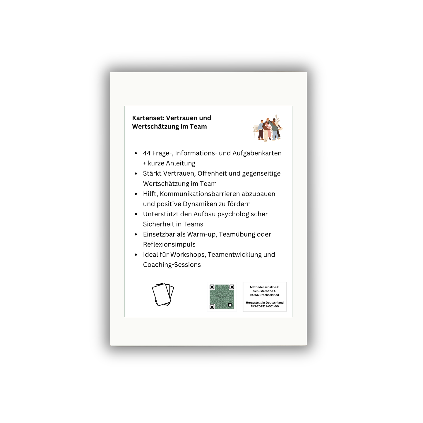 Kartenset: Vertrauen und Wertschätzung im Team